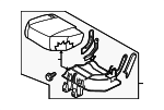 88350CA400 - : Cushion Assembly for Nissan Image