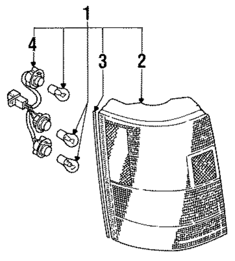 Tail Lamps for 1991 Subaru Legacy #1