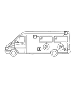 68018773AA - Glass: Bodyside Window Glass, Left for Mopar Image