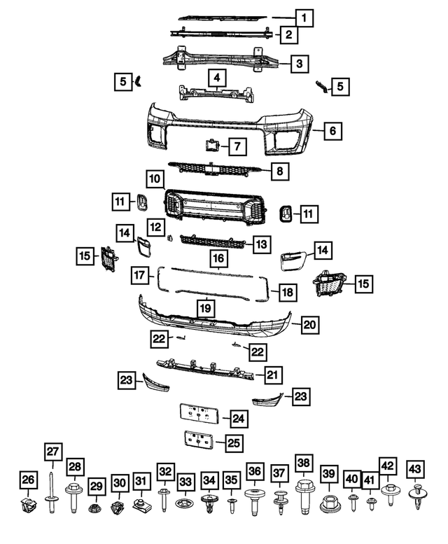 68402960AC - : Bumper Crossmember for Mopar Image