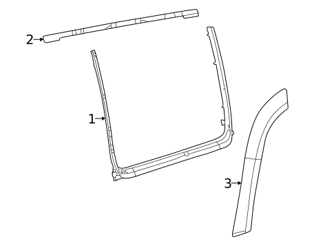 Exterior Trim - Rear Door for 2023 Jeep Grand Wagoneer L #0