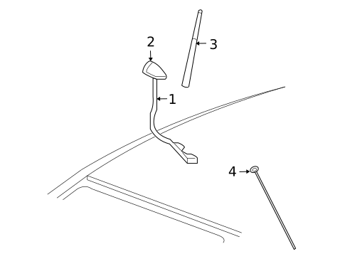 Antenna & Radio for 2010 Chrysler Sebring #0