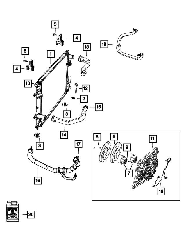 5137723AA - Cooling: Radiator Drain Hose for Mopar Image