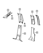 5NN201X7AA - Interior Trim: B Pillar Upper Trim Panel, Right for Mopar Image
