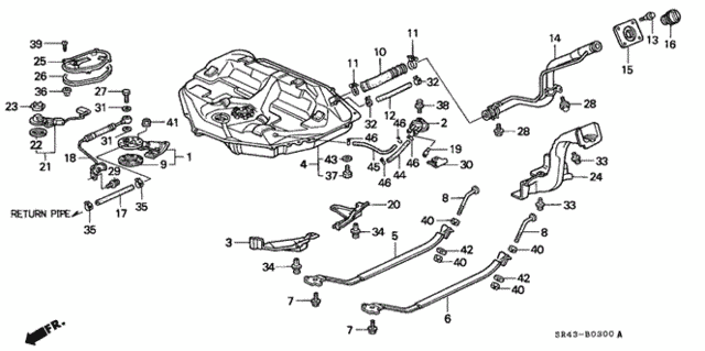 Fuel Tank for 1993 Honda Civic #0
