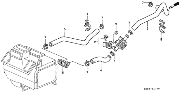 Water Valve for 1993 Honda Civic #0