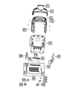 68543689AA - Interior Trim: Seat Bracket for Jeep: Grand Cherokee, Grand Cherokee L Image