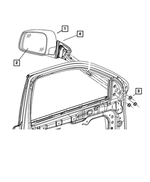 5SG21KXJAF - : Outside Rearview Mirror, Left for Mopar Image
