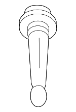 51497376350 - : Side Gate Trim Pin for BMW: 328i GT xDrive, 330i GT xDrive, 335i GT xDrive, 340i GT xDrive, iX, X4, XM Image