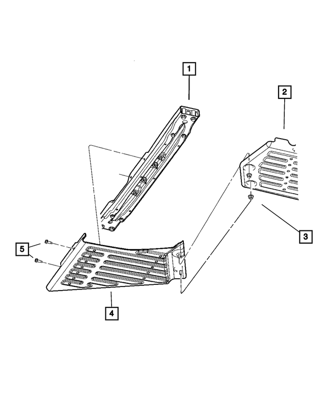 52128499AD - NV146; Transfer Case: Transfer Case Skid Plate for Mopar Image