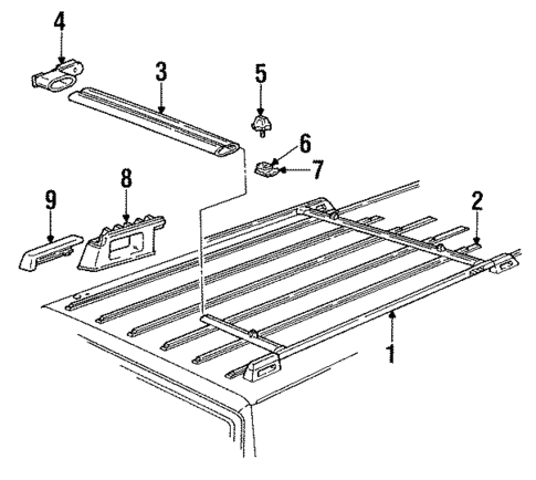 Luggage Carrier for 1991 Dodge Caravan #0