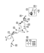 68591734AA - Air Conditioners and Heaters: Heater Return Hose for Mopar Image