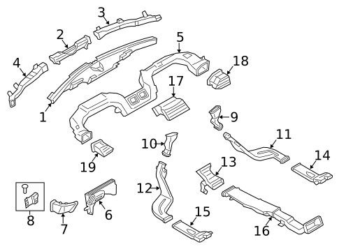 Ducts for 2014 Lincoln MKZ #0