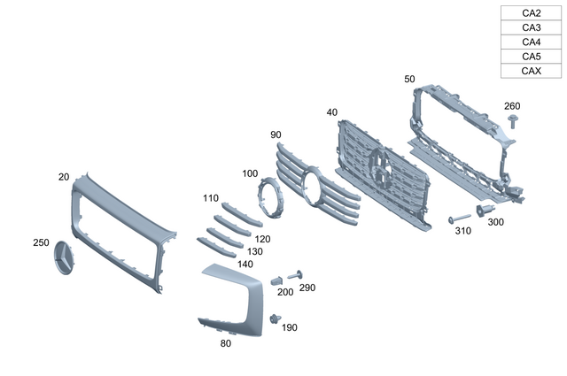 4658260100 - : Headlamp Surround for Mercedes-Benz: G580 Image