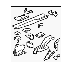 23450479 - Body: Rear Rail Assembly for Buick: LaCrosse Image