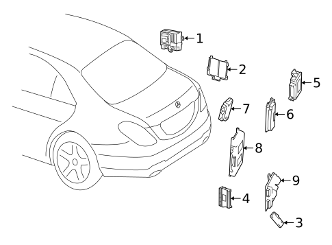 Control Units for 2021 Mercedes-Benz C 63 AMG&reg; #0