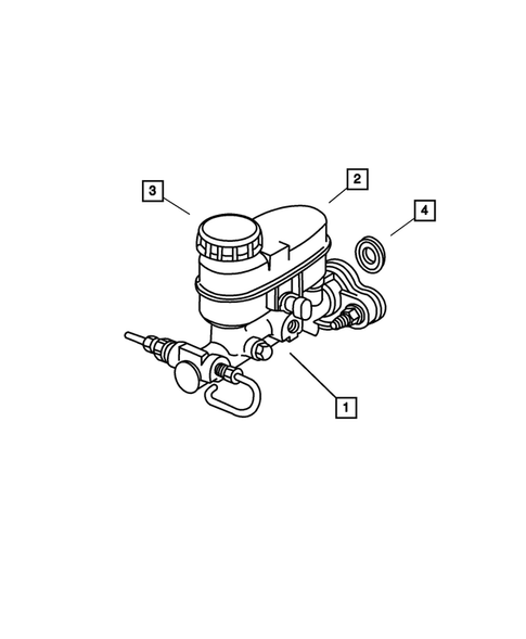 Brake Master Cylinder for 2001 Chrysler PT Cruiser #1