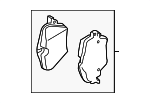 34108837161 - Brakes: Brake Pads for BMW Image