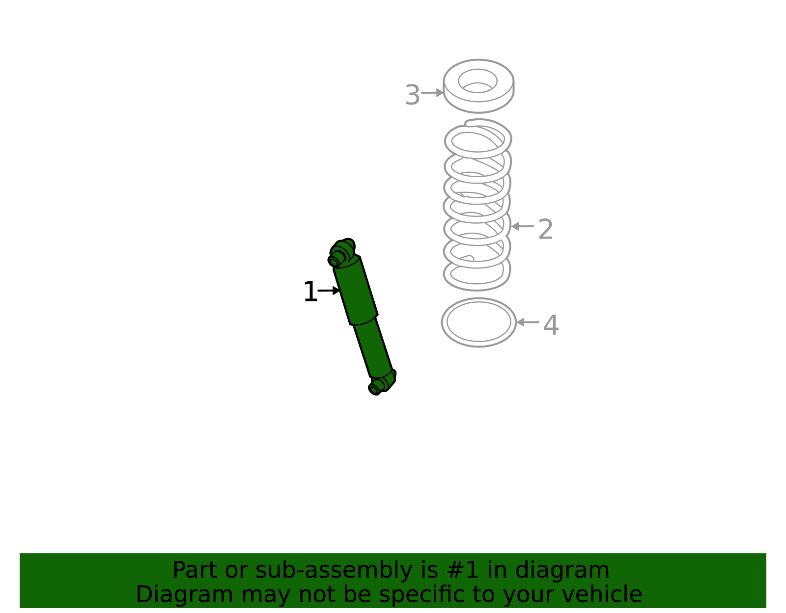 2005-2015 Nissan Armada Shock Absorber 56200-ZZ90A | Parts for Nissans