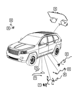 6508845AA - Electrical: Snap In Nut for Mopar Image