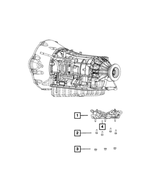 68090653AC - AS69RC; 6-Speed; Automatic Transmission: Transmission Mount Isolator for Ram: 3500 Image