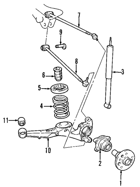 Rear Suspension for 2003 Toyota RAV4 #2