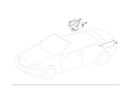 Folding Top Case for 2005 Mercedes-Benz CLK55 AMG #0