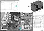 61139201980 - Vehicle Electrical System: Dividing Element for BMW: 528i, 528iX, 530e, 530eX, 530i, 530iX, 535d, 535dX, 535i, 535iX, 540dX, 540i, 540iX, 550i, 550iX, 640i, 640iX, 650i, 650iX, 740eX, 740i, 740iX, 740LdX, 740Li, 740LiX, 745eX, 750i, 750iX, 750Li, 750LiX, 760Li, BMW ALPINA B6, BMW ALPINA B7, BMW ALPINA B7L, BMW ALPINA B7LX, BMW ALPINA B7X, Hybrid 5, Hybrid 7L, M5, M5 CS, M550iX, M6, M760iX Image image