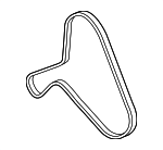 9A790313710 - Cooling System: Serpentine Belt for Porsche: Cayenne, Macan, Panamera Image