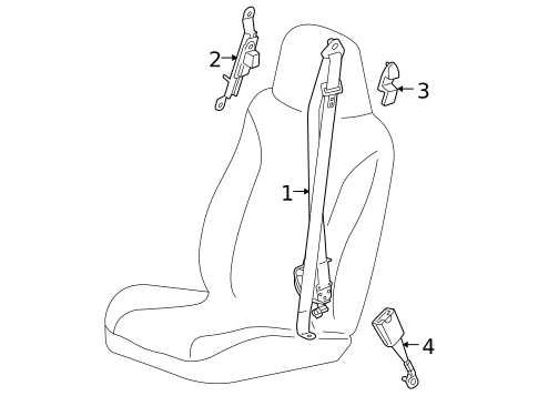 Seat Belt for 2006 Isuzu i-350 #2