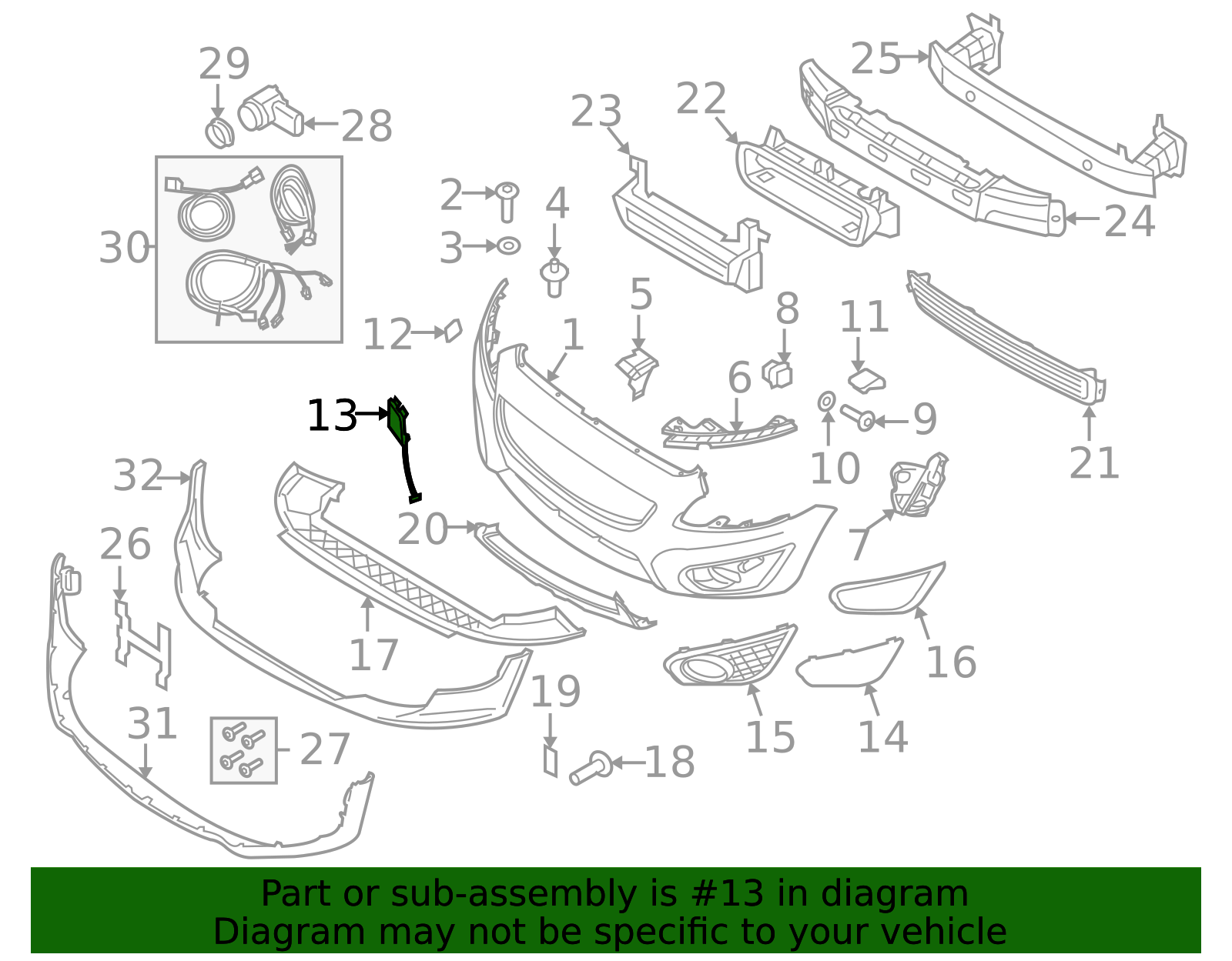2010-2013 Volvo C30 Tow Eye Cap - Passenger Side (RH) 39863910 ...