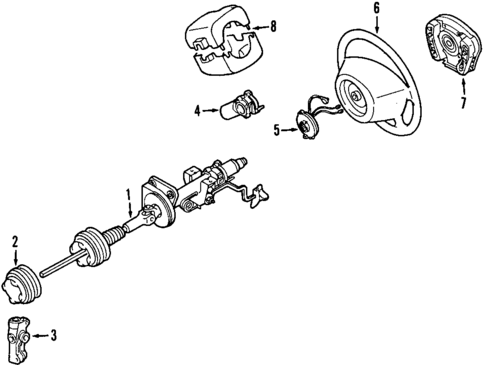 Steering Column for 2008 Mercedes-Benz ML320 #0