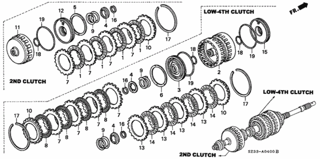 AT Clutch (Mainshaft) for 2002 Acura RL #0