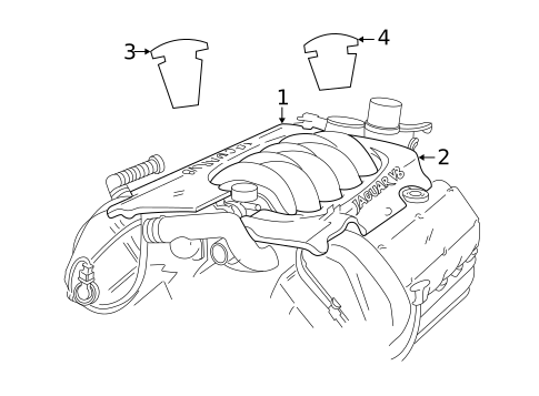 Engine Appearance Cover for 2001 Jaguar XK8 #0