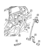 5JB571J3AH - : Rr Cntr Shoulder Seat Belt for Mopar Image