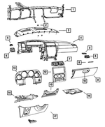 68049185AA - Interior Trim: Beam Reinforcement for Mopar Image