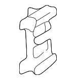 51111970389 - Body: Side Bracket for BMW: 525i, 528i, 530i, 540i, 740i, 740iL, 750iL, 840Ci, 850Ci, 850CSi, 850i, M5 Image