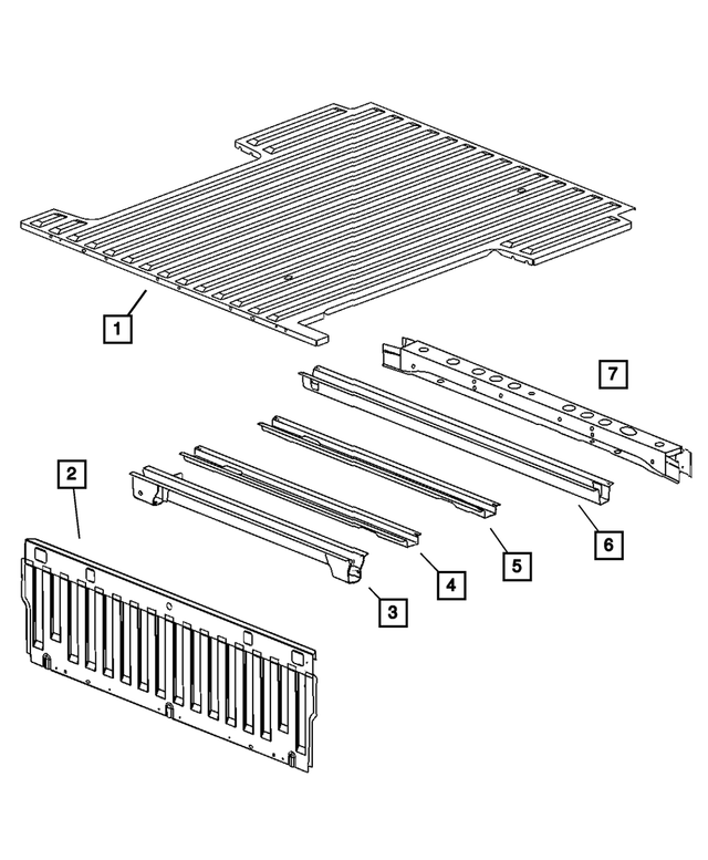 55256966AD - Body Sheet Metal Except Doors: Front Box Panel for Mopar Image