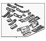 68043495AP - Body: Front Floor Pan for Chrysler: 300 | Dodge: Charger Image
