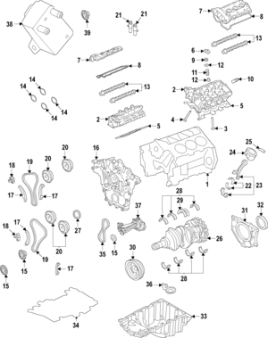 FT4Z6010D - Engine: Cylinder Block for Ford Image