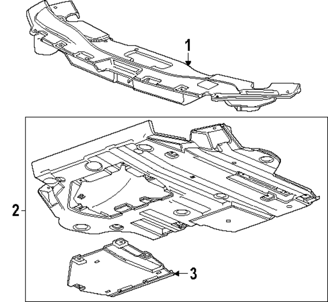 84767996 - : Part# 84767996 F Shield for Chevrolet: Traverse | GMC: Acadia Image