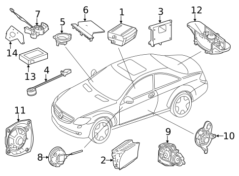 Sound System for 2012 Mercedes-Benz CL600 #0