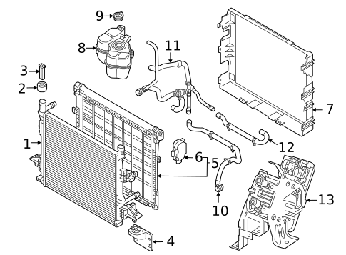 Radiator & Components for 2025 Volkswagen ID.4 #0