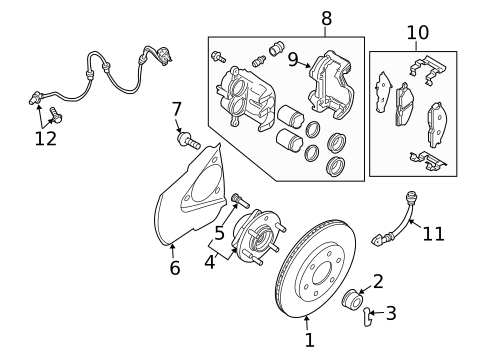 Anti-Lock Brakes for 2011 Nissan Xterra #2