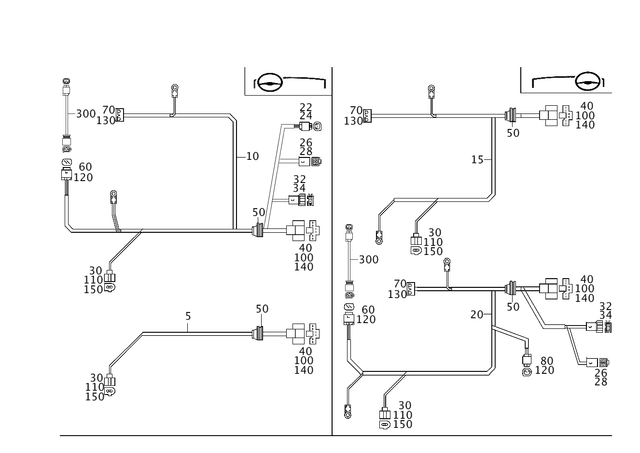 2035404605 - Electrical Equipment and Instruments: Wiring Harness for Mercedes-Benz Image image