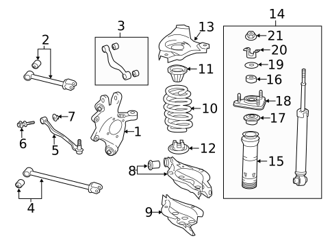 Rear Suspension for 2013 Lexus GS350 | Lexus of Stevens Creek Parts