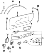 928555026506XL - : Window Trim for Porsche: 928 Image