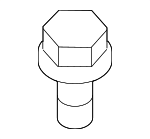 981313N000 - Body: Motor &amp; Linkage Bolt for Genesis: Electrified G80, Electrified GV70, G70, G80, G90, GV60, GV70, GV80, GV80 Coupe | Hyundai: Accent, Azera, Elantra, Elantra GT, Elantra N, Genesis, Genesis Coupe, Ioniq, Ioniq 5, Ioniq 6, Palisade, Santa Cruz, Santa Fe, Santa Fe Sport, Santa Fe XL, Sonata, Tiburon, Tucson, Veloster, Venue Image