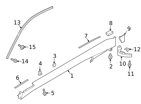 Exterior Trim - Pillars for 2019 INFINITI Q60 #0