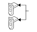 G46L50EB1 - Body: Ornament Retainer Clip for Mazda: 3, 6, CX-3, CX-30, CX-5, CX-50, CX-70, CX-9, CX-90, MX-5 Miata Image